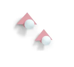 Applique murale, Candy Little Triangle S, Bubblegum rose, L28cm, H28cm - Swedish Ninja