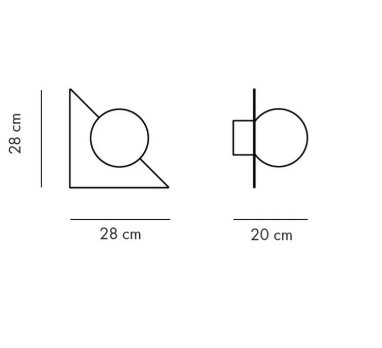 Applique murale, Candy Little Triangle S, Bubblegum rose, L28cm, H28cm - Swedish Ninja