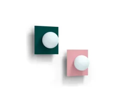 Applique murale, Candy Little square S, Vert paon, L28cm, H28cm - Swedish Ninja