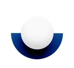 Applique murale, Candy little circle 180 S, bleu électrique, L28cm, H22cm - Swedish Ninja