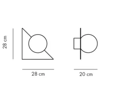 Applique murale, Candy Little Triangle S, Vert paon, L28cm, H28cm - Swedish Ninja