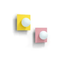 Applique murale, Candy Little square S, Jaune Soleil, L28cm, H28cm - Swedish Ninja