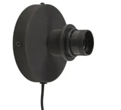 Applique murale, Cango, noir, Ø60cm, H25cm - Good&Mojo