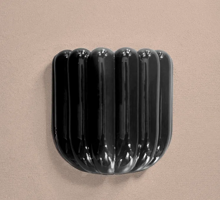 Applique murale, Cannelle, Noir, L20cm, H20cm - Cosin