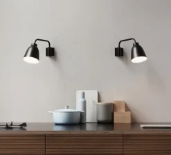 Applique murale, Caravaggio Read, noir, Ø35cm, H20,6cm - Fritz Hansen