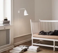 Applique murale, Caravaggio Read, blanc, Ø35cm, H20,6cm - Fritz Hansen