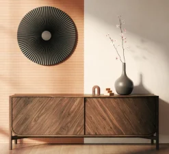 Applique murale, Carmen M 90cm, gris ardoise, LED, 2700K, 746 lm, Ø90cm, H90cm - Hartô