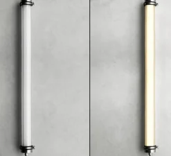 Applique murale, Cathy, argent, IP69, LED, IP69, 2700K, 2600lm, Ø7,5cm, H115cm - Zangra