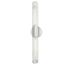 Applique murale, Cecily L, nickel poli, L12,1cm, H62,9cm - Hudson Valley