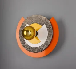 Applique murale, Celestial, Mars, laiton poli, Ø35cm, H35cm - Mullan Lighting