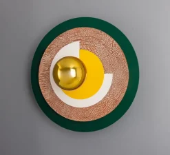 Applique murale, Celestial, Jupiter, laiton poli, Ø35cm, H35cm - Mullan Lighting