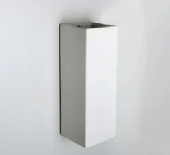 Applique murale, ceramique, blanc, L9cm, H25.5cm - Zangra