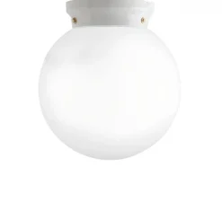 Applique murale, Chaella, avec glass.L.006.bis, blanc, verre opalin, L20cm, H18,5cm - Zangra