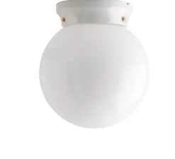 Applique murale, Chaella, avec glass.L.006, porcelaine, verre, Ø20cm, H19,5cm - Zangra