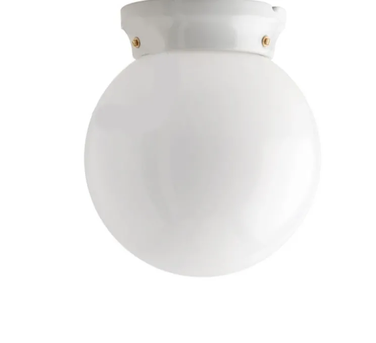 Applique murale, Chaella, avec glass.L.006, porcelaine, verre, Ø20cm, H19,5cm - Zangra