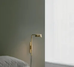 Applique murale, Chipperfield W, laiton, LED, 2700K, 690lm, L9,4cm, H30cm - Wastberg