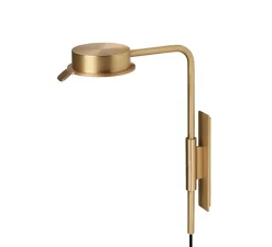 Applique murale, Chipperfield W, laiton, LED, 2700K, 690lm, L9,4cm, H30cm - Wastberg