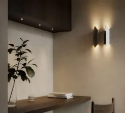 Applique murale, Chival Up/Down 292 2x, Noir chrome, LED, dim, 2700K, 713 lm, L7,1cm, H29,2cm - Modular