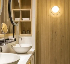 Applique murale, Circ A-3722, noir, LED, dim, 2700K, 730 lm, Ø22,4cm, H13,8cm - Estiluz