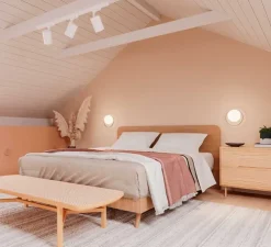 Applique murale, Circ A-3722, noir, LED, dim, 2700K, 730 lm, Ø22,4cm, H13,8cm - Estiluz