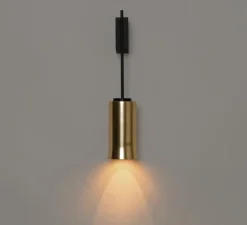 Applique murale, Cirio, laiton, LED, dim, 2700K, 176 lm, L11cm, H54cm - Santa & Cole