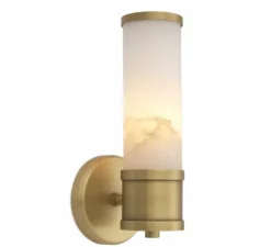 Applique murale, Claridges single, albâtre, laiton, L13cm, H29,5cm - Eichholtz