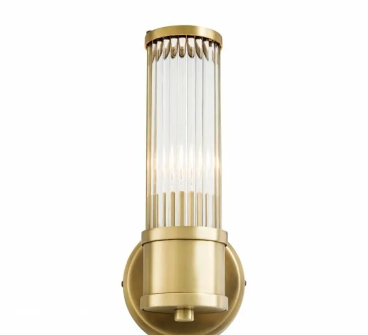 Applique murale, Claridges simple, laiton antique, L12cm, P13cm - Eichholtz