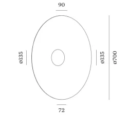 Applique murale, Clea 3.0, vert jade, LED, dim, 2700K, 615 lm, Ø70cm, P9cm - Wever&Ducré