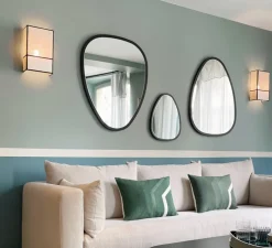 Applique murale, Céleste, Rabane, Coton, écru, noir, L21cm, H36cm - Sarah Lavoine