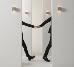 Applique murale, Cobu, indoor, béton, LED, 2700K, 373 lm, L9,5cm, H9,5cm - Karman