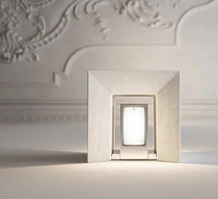 Applique murale, Cobu, indoor, béton, LED, 2700K, 373 lm, L9,5cm, H9,5cm - Karman