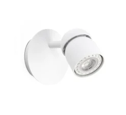 Applique murale, Coco, blanc mat, Ø10cm, H10cm - Faro