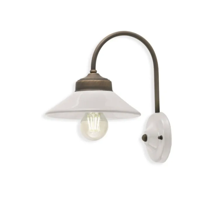 Applique murale, Colors C1630, crème, L20cm, H28cm - Ferroluce