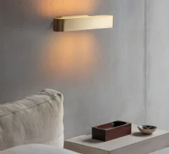 Applique murale, Colt Flush, laiton, LED, 2700K, L41cm, H6cm - Bert Frank