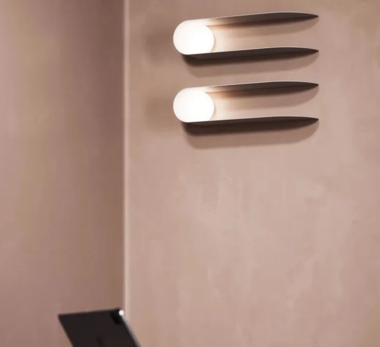 Applique murale, Comet F67, blanc, IP40, L40cm, H9,7cm - Fabbian