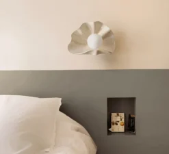 Applique murale, Concha, sable, L28cm, H20cm - Carré Coco