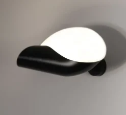 Applique murale, Conche Gauche, noir, H20cm - Serge Mouille