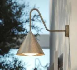 Applique murale, Cone 286.17.OOB, laiton, IP55, L25cm, H40,5cm - Il Fanale
