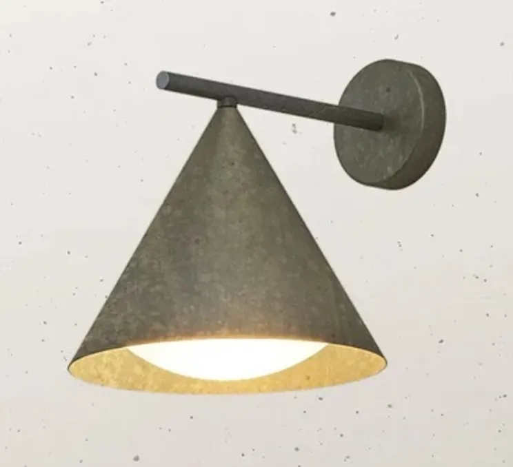 Applique murale, Cone 286.18.OOB , laiton, IP55, L25cm, H27,5cm - Il Fanale