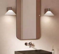 Applique murale, Conic, chrome poli, IP44, L20,8cm, H13,4cm - Astro