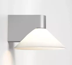 Applique murale, Conic, chrome poli, IP44, L20,8cm, H13,4cm - Astro