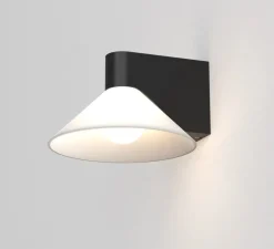 Applique murale, Conic, noir mat, IP44, L20,8cm, H13,4cm - Astro
