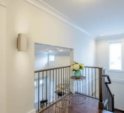 Applique murale, Conteak Indoor, Gris Naturel, LED, dim, 3000K, 600lm, L12,5cm, H24,5cm - LOFTLIGHT