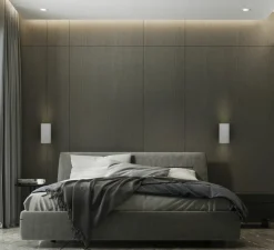 Applique murale, Conteak Indoor, Gris, LED, dim, 3000K, 600lm, L12,5cm, H24,5cm - LOFTLIGHT