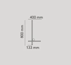 Applique murale, Coordinates Wall 2, champagne, LED, 2700K, 1403lm, L80cm, H40cm - Flos