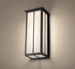 Applique murale, Corvus 460, noir, LED, 1250 à 2400lm, IP44, L46cm, H16cm - Raphaël Armand