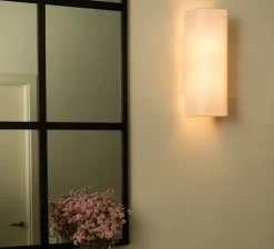 Applique murale, Cotton, vertical, rectangulaire, beige, L12cm, H37cm - Faro