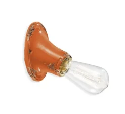 Applique murale, Country C115, orange vintage, L11cm, H14cm - Ferroluce