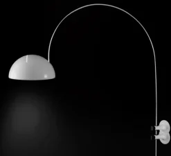 Applique murale, Coupé, blanc, Ø30cm, L154cm - Oluce