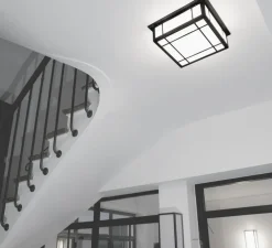 Applique murale, Croisee 300, noir, LED, 2700k, 1250lm, L34x34cm, H10cm - Raphaël Armand